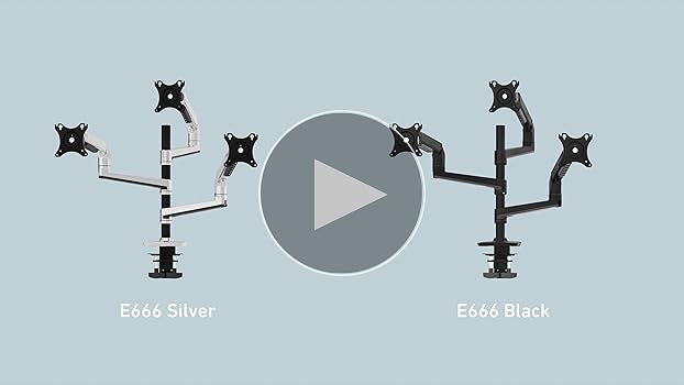 Ergounion(エルゴニオン) E666 トリプルモニターアーム Amazon.com: Ergounion Triple Monitor Mount, Holds Screens up